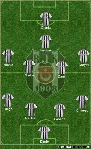 Besiktas JK Formation 2015