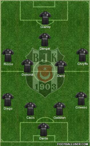 Besiktas JK Formation 2015