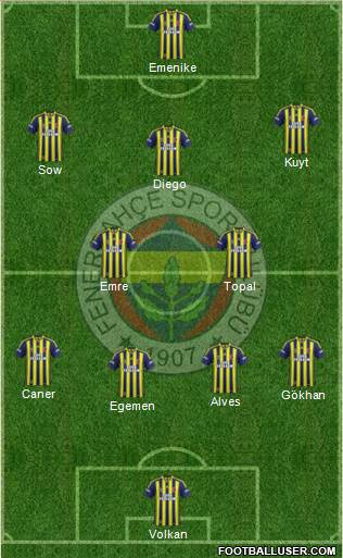 Fenerbahçe SK Formation 2015