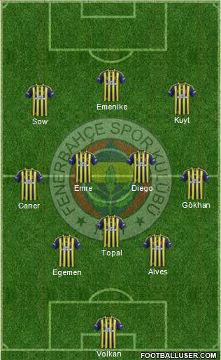 Fenerbahçe SK Formation 2015