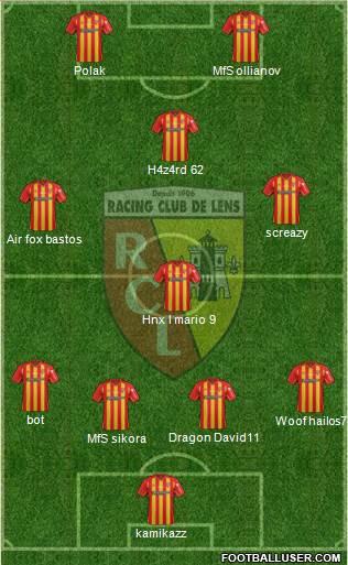 Racing Club de Lens Formation 2015