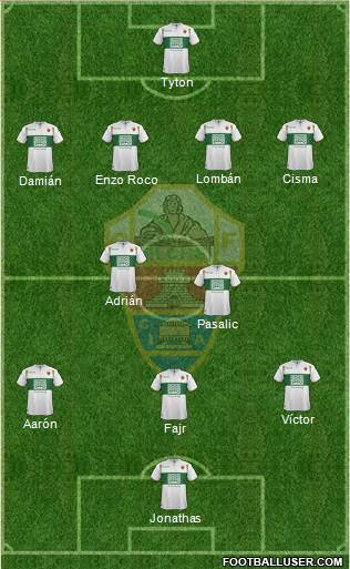 Elche C.F., S.A.D. Formation 2015