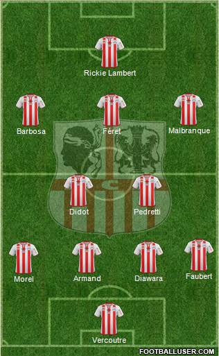 Athletic Club Ajaccien Football Formation 2015