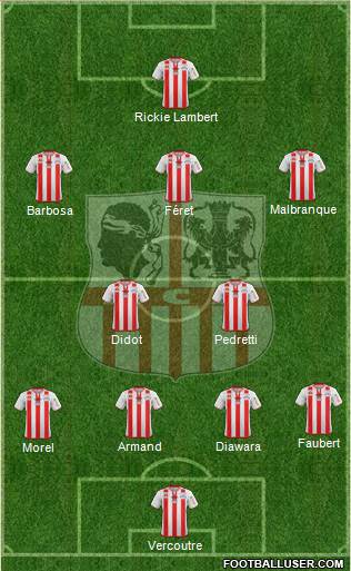 Athletic Club Ajaccien Football football formation