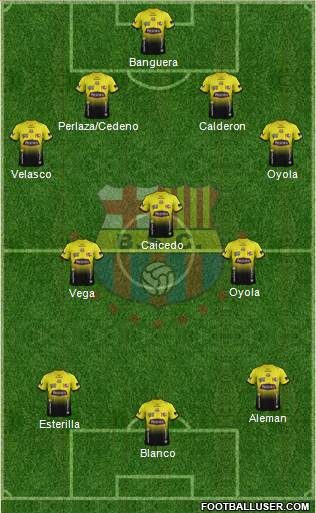Barcelona SC Formation 2015