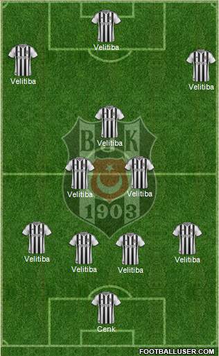 Besiktas JK Formation 2015