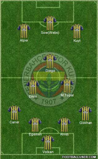 Fenerbahçe SK Formation 2015
