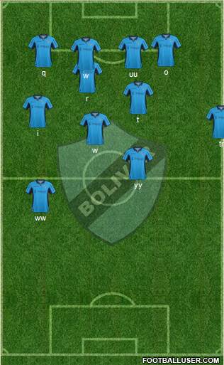 C Bolívar football formation