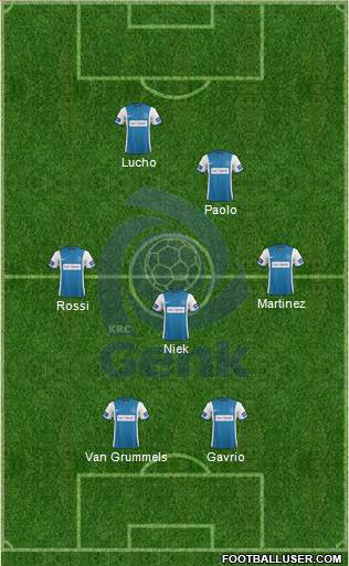 K Racing Club Genk Formation 2015