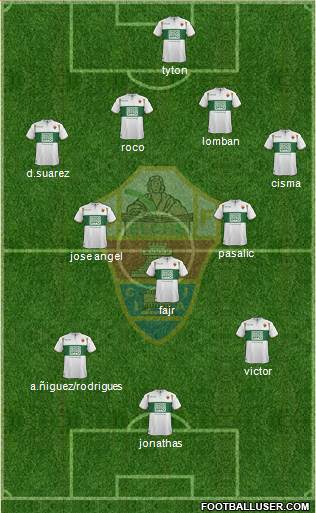 Elche C.F., S.A.D. Formation 2015