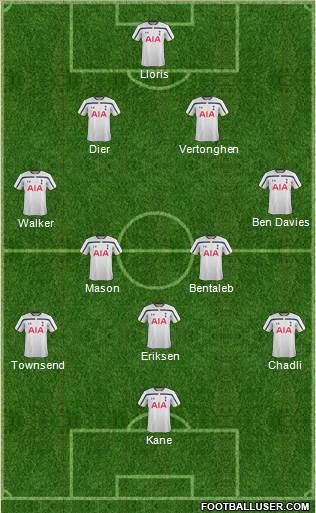 Tottenham Hotspur Formation 2015