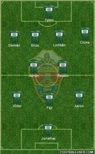 Elche C.F., S.A.D. Formation 2015