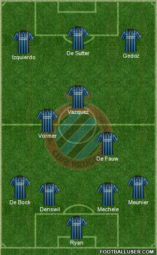 Club Brugge KV Formation 2015