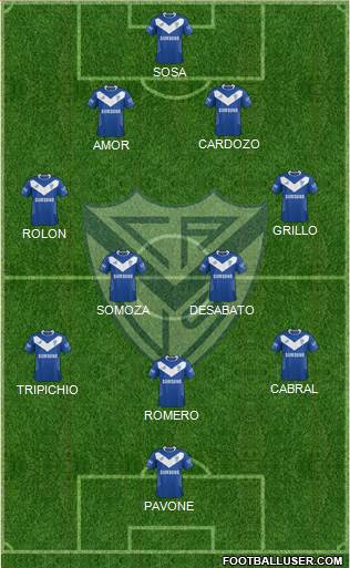 Vélez Sarsfield Formation 2015