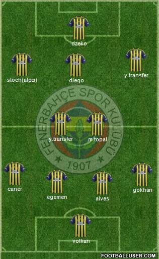 Fenerbahçe SK Formation 2015