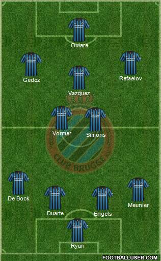 Club Brugge KV Formation 2015