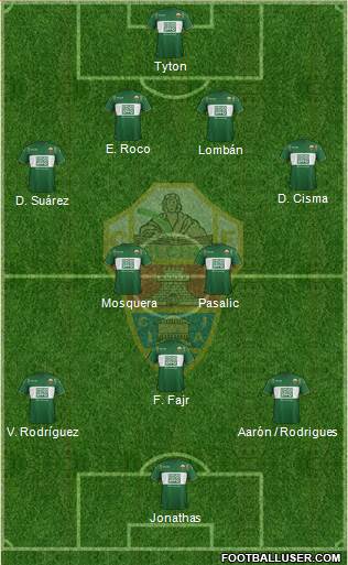 Elche C.F., S.A.D. Formation 2015