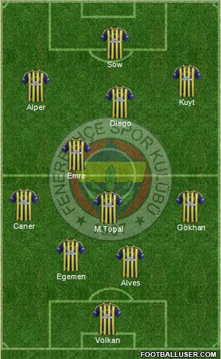 Fenerbahçe SK Formation 2015