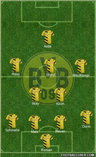 Borussia Dortmund Formation 2015