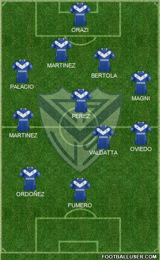 Vélez Sarsfield Formation 2015