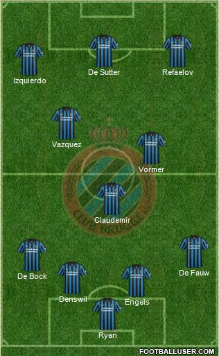 Club Brugge KV Formation 2015
