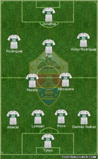 Elche C.F., S.A.D. Formation 2015