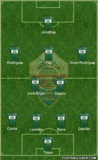 Elche C.F., S.A.D. Formation 2015