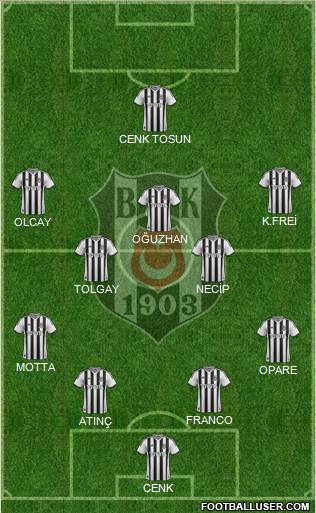 Besiktas JK Formation 2015