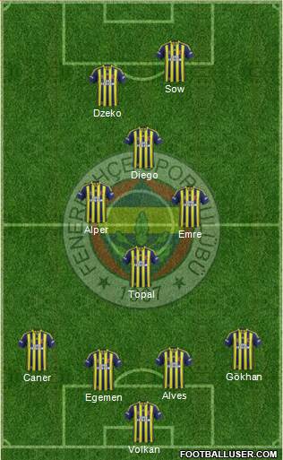 Fenerbahçe SK Formation 2015