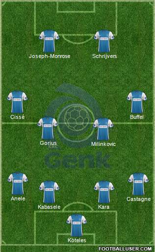 K Racing Club Genk Formation 2015