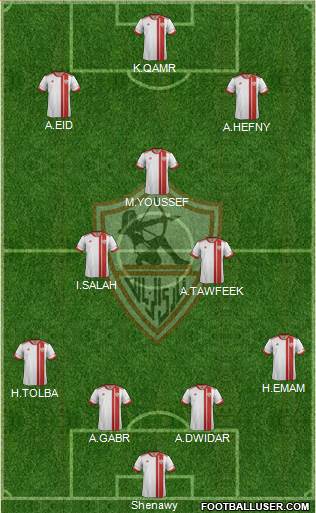 Zamalek Sporting Club Formation 2015