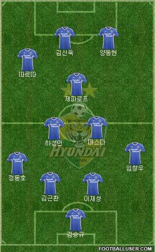 Ulsan Hyundai Formation 2015