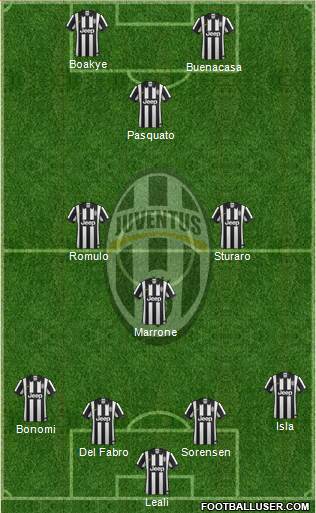 Juventus Formation 2015