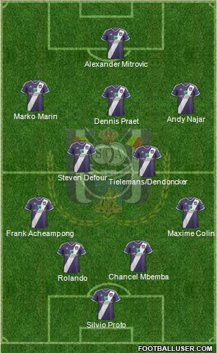 RSC Anderlecht Formation 2015