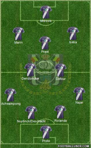 RSC Anderlecht Formation 2015