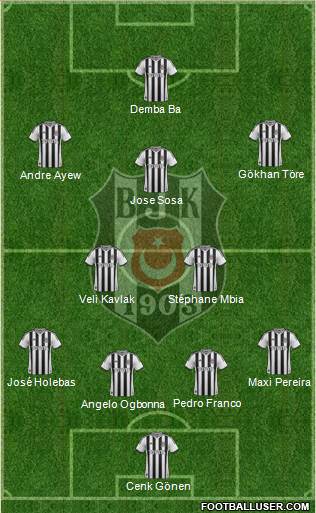 Besiktas JK Formation 2015
