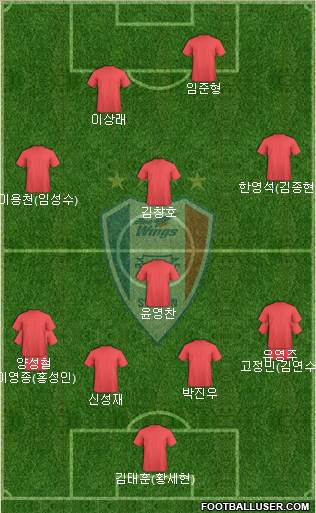Suwon Samsung Blue Wings Formation 2015