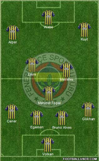 Fenerbahçe SK Formation 2015