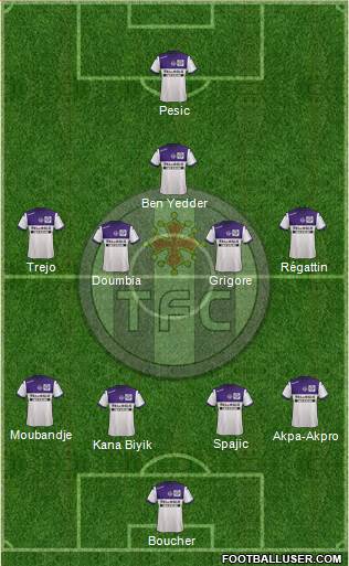Toulouse Football Club Formation 2015