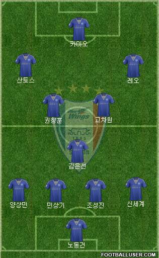 Suwon Samsung Blue Wings Formation 2015