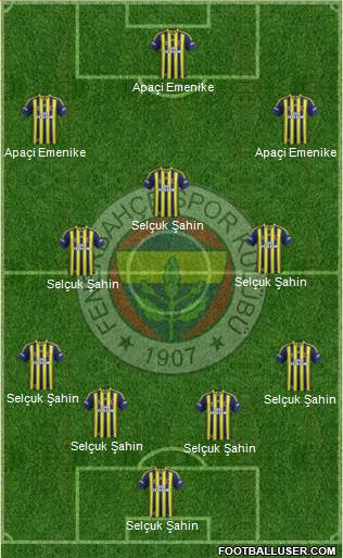 Fenerbahçe SK Formation 2015