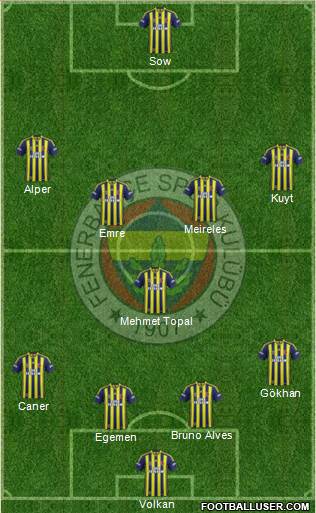 Fenerbahçe SK Formation 2015