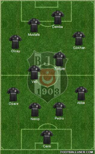 Besiktas JK Formation 2015