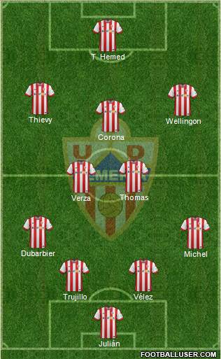 U.D. Almería S.A.D. Formation 2015