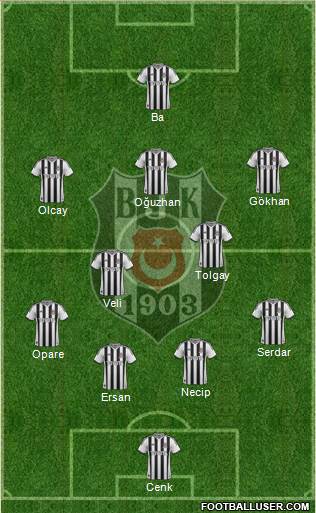 Besiktas JK Formation 2015
