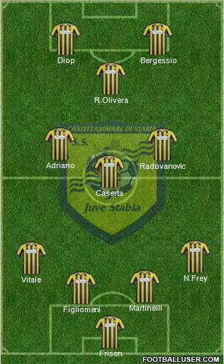 Juve Stabia Formation 2015