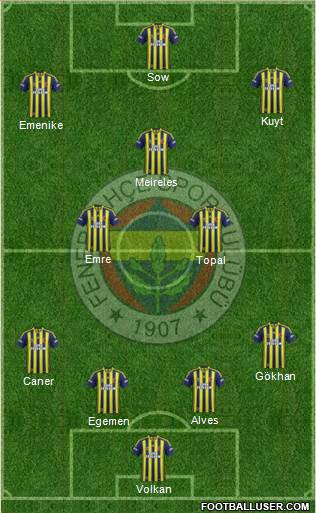 Fenerbahçe SK Formation 2015