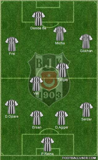 Besiktas JK Formation 2015