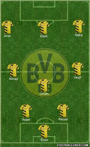 Borussia Dortmund Formation 2015