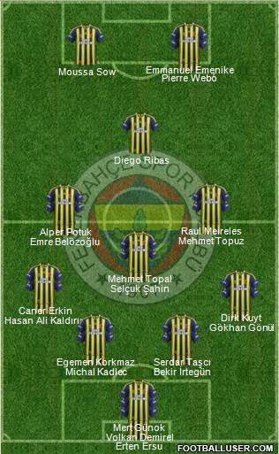 Fenerbahçe SK Formation 2015